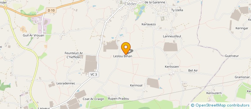 localisation de l'entreprise MONSIEUR PIERRE QUERNE à CLEDER