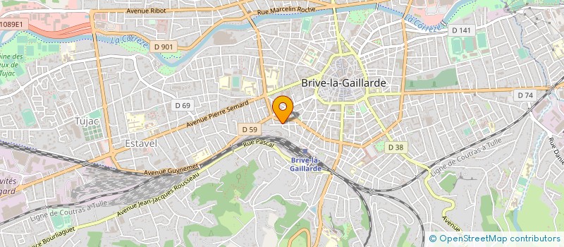 localisation de l'entreprise MONSIEUR PIERRE QUETEL  BRIVE-LA-GAILLARDE