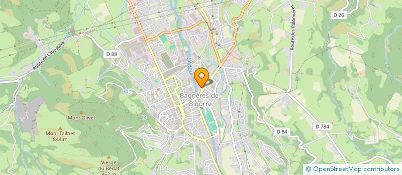 localisation de l'entreprise MONSIEUR PIERRE QUEVA  BAGNERES-DE-BIGORRE