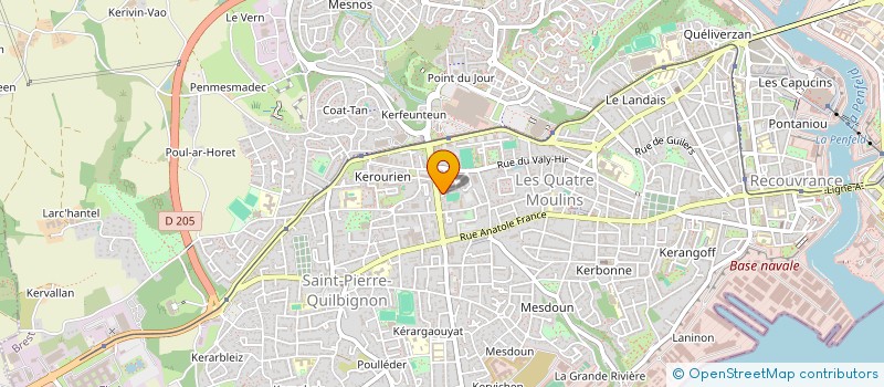 localisation de l'entreprise MONSIEUR PIERRE QUINIOU à BREST