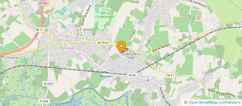 localisation de l'entreprise MONSIEUR PIERRE RABILLER  BOUAYE