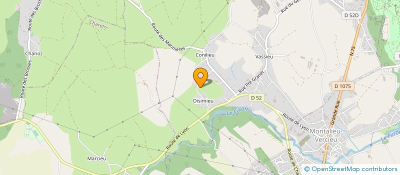 localisation de l'entreprise MONSIEUR PIERRE RADIX  PORCIEU-AMBLAGNIEU