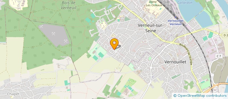 localisation de l'entreprise MONSIEUR PIERRE RAFFIN  VERNEUIL-SUR-SEINE