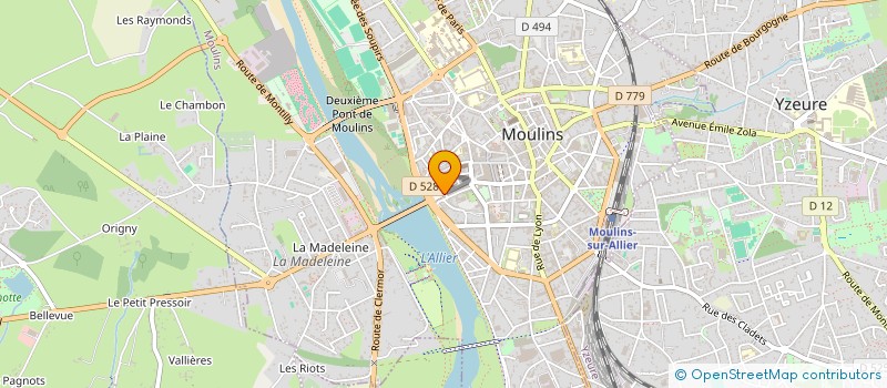 localisation de l'entreprise MONSIEUR PIERRE RAFFIN  MOULINS