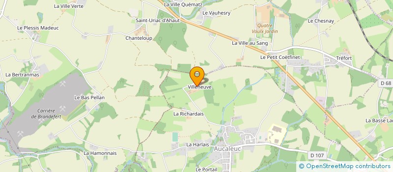 localisation de l'entreprise MONSIEUR PIERRE RAFFRAY  AUCALEUC