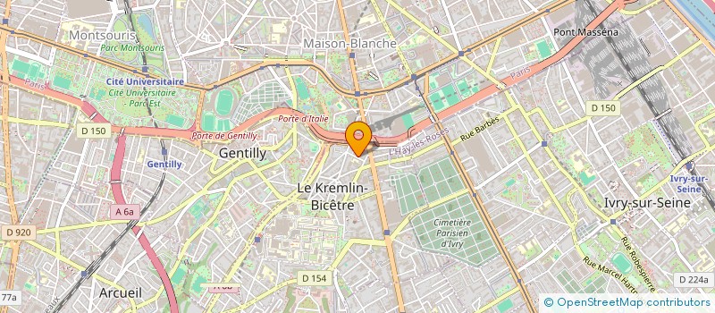 localisation de l'entreprise MONSIEUR PIERRE RAGON  LE KREMLIN-BICETRE