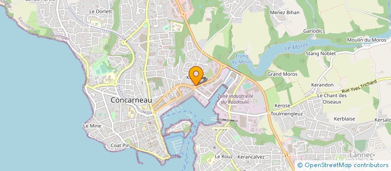 localisation de l'entreprise MONSIEUR PIERRE RAINE  CONCARNEAU