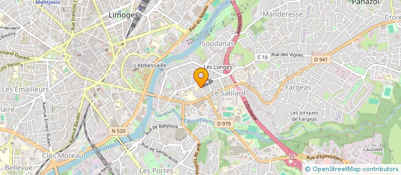 localisation de l'entreprise MONSIEUR PIERRE RAKOTONDRAFARA à LIMOGES