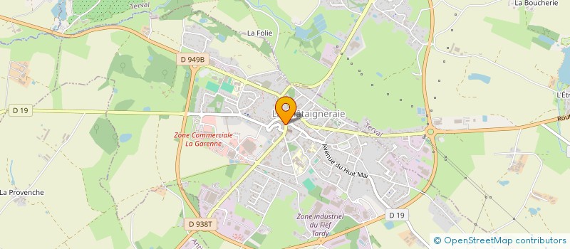 localisation de l'entreprise MONSIEUR PIERRE RAMBAUD  LA CHATAIGNERAIE