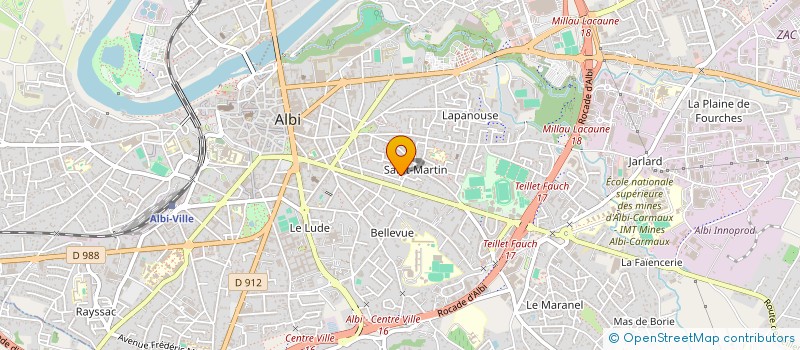 localisation de l'entreprise MONSIEUR PIERRE RAMOND à ALBI