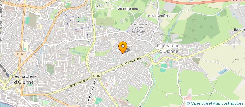 localisation de l'entreprise MONSIEUR PIERRE RAMONDOU  LES SABLES D'OLONNE