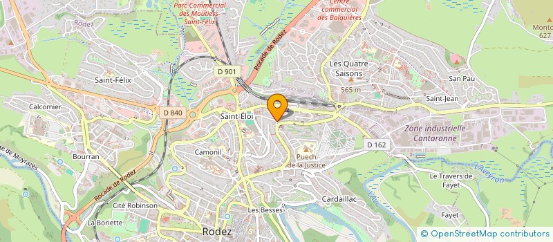 localisation de l'entreprise MONSIEUR PIERRE RAMPLOU  RODEZ