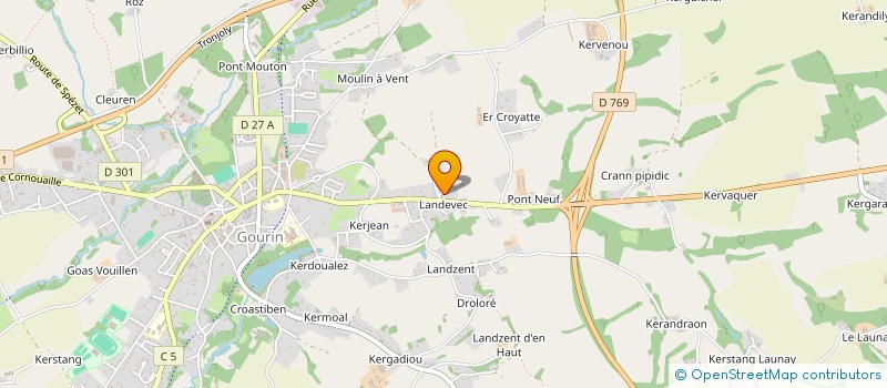 localisation de l'entreprise MONSIEUR PIERRE RAOUL  GOURIN