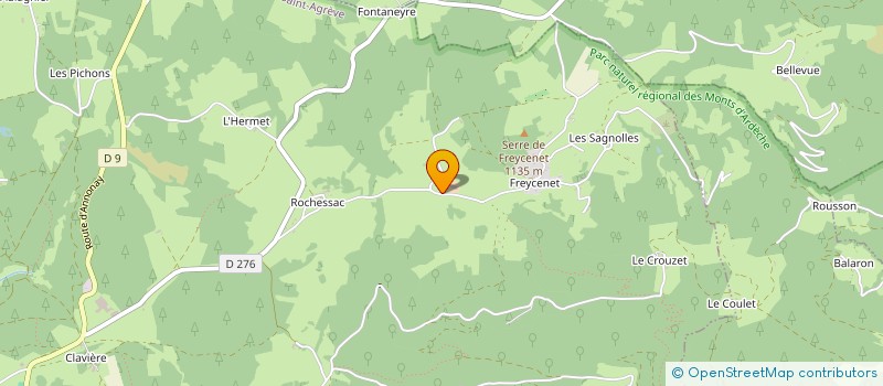 localisation de l'entreprise MONSIEUR PIERRE-RAPHAEL CHANTRE  SAINT-AGREVE