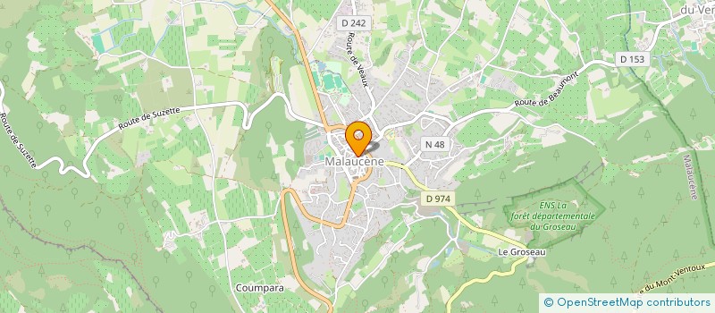 localisation de l'entreprise MONSIEUR PIERRE -RAPHAEL GAC  MALAUCENE