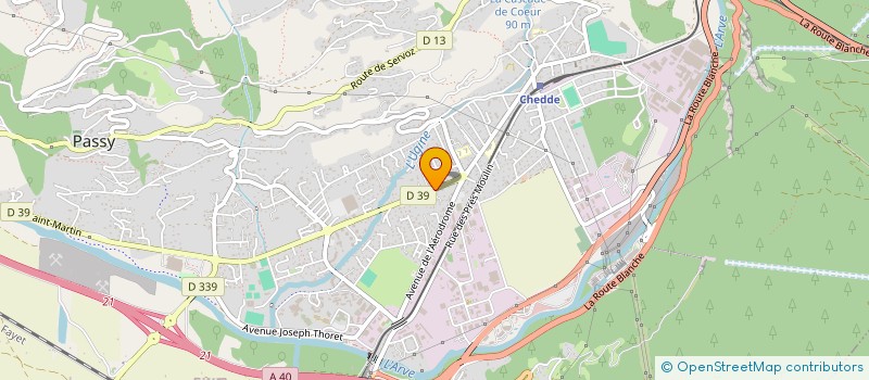 localisation de l'entreprise MONSIEUR PIERRE RAPHOZ  PASSY