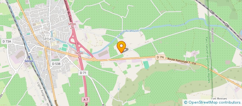 localisation de l'entreprise MONSIEUR PIERRE RAVANAS  SENAS