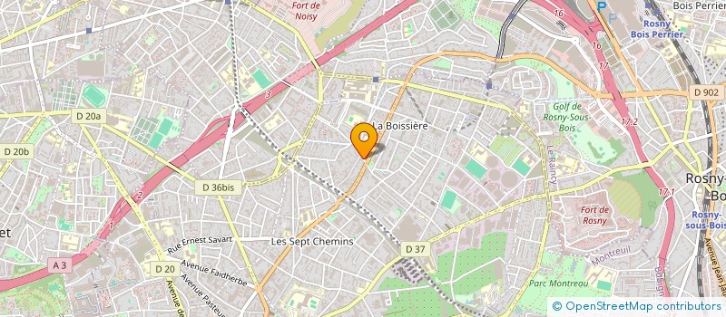 localisation de l'entreprise MONSIEUR PIERRE RAVELEAU à MONTREUIL