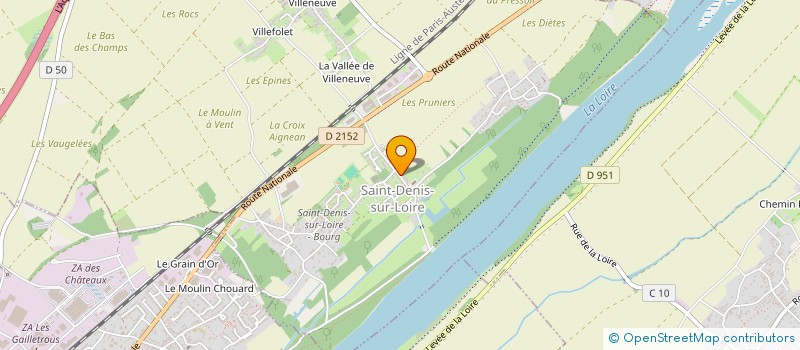 localisation de l'entreprise MONSIEUR PIERRE RAVENEAU à SAINT-DENIS-SUR-LOIRE