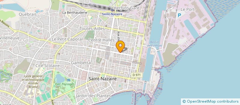 localisation de l'entreprise MONSIEUR PIERRE RAVILLY à SAINT-NAZAIRE