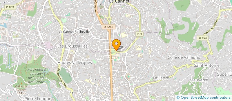 localisation de l'entreprise MONSIEUR PIERRE RAVOT à LE CANNET