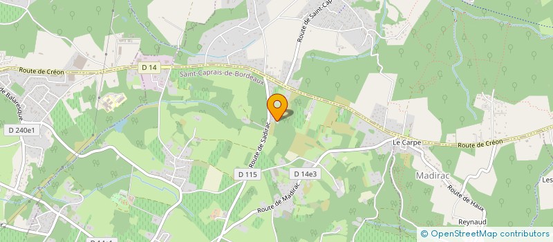 localisation de l'entreprise MONSIEUR PIERRE RAYON  SAINT-CAPRAIS-DE-BORDEAUX