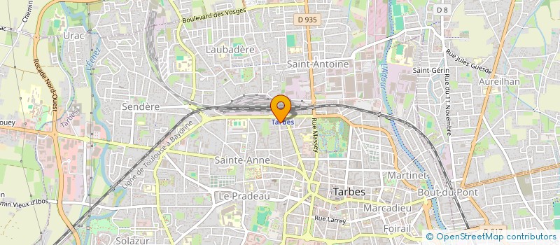 localisation de l'entreprise MONSIEUR PIERRE REBOUL  TARBES