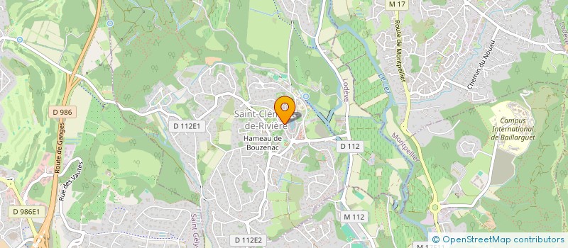 localisation de l'entreprise MONSIEUR PIERRE REBUFFEL  SAINT-CLEMENT-DE-RIVIERE