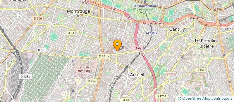 localisation de l'entreprise MONSIEUR PIERRE RECULE à ARCUEIL