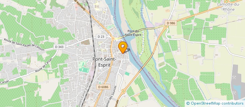 localisation de l'entreprise MONSIEUR PIERRE REDARES  PONT-SAINT-ESPRIT