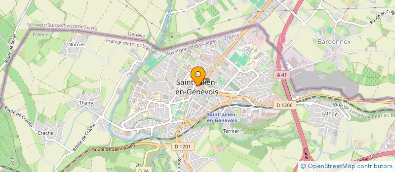 localisation de l'entreprise MONSIEUR PIERRE REDEUTOUR à SAINT-JULIEN-EN-GENEVOIS