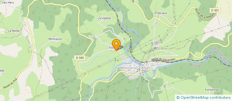 localisation de l'entreprise MONSIEUR PIERRE REDON  ALLEYRAS