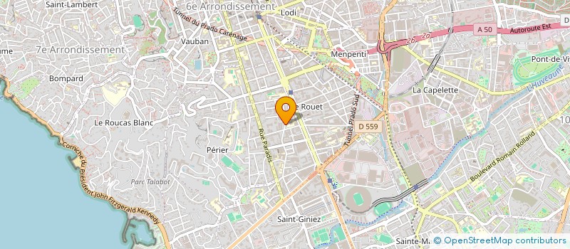localisation de l'entreprise MONSIEUR PIERRE REGINAUD à MARSEILLE