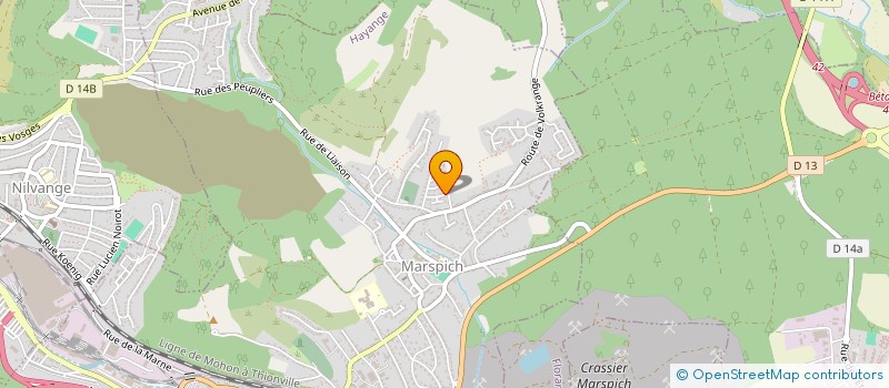 localisation de l'entreprise MONSIEUR PIERRE REICHLING  HAYANGE