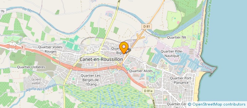 localisation de l'entreprise MONSIEUR PIERRE REIG à CANET-EN-ROUSSILLON