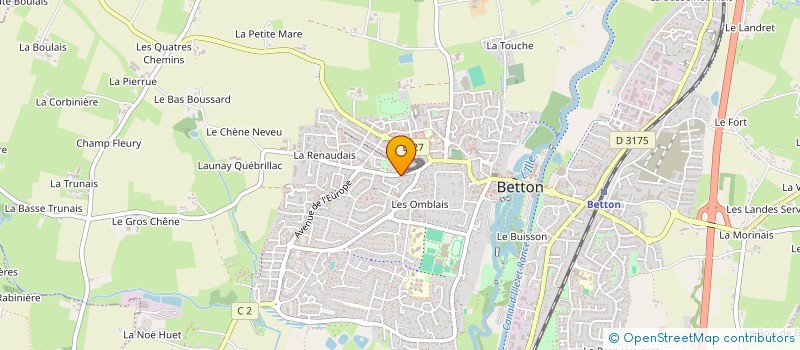 localisation de l'entreprise MONSIEUR PIERRE RENAC à BETTON