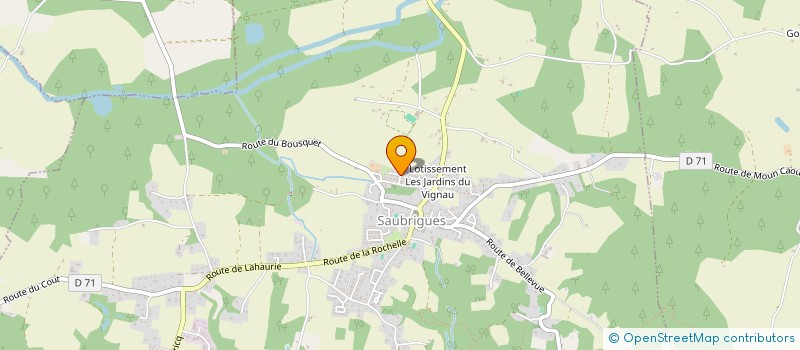 localisation de l'entreprise MONSIEUR PIERRE RENARD à SAUBRIGUES