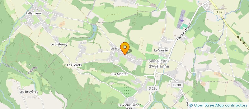 localisation de l'entreprise MONSIEUR PIERRE RENAUD-GOUD  SAINT-JEAN-D'AVELANNE