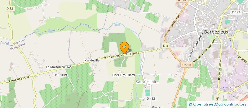 localisation de l'entreprise MONSIEUR PIERRE RENAUDIN à BARBEZIEUX SAINT HILAIRE