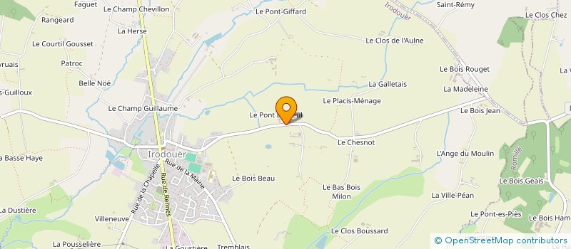 localisation de l'entreprise MONSIEUR PIERRE RENAULT à IRODOUER