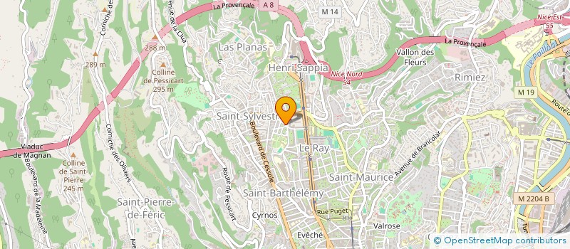 localisation de l'entreprise MONSIEUR PIERRE-RENE BEDELL à NICE