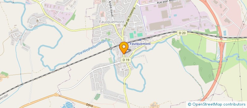 localisation de l'entreprise MONSIEUR PIERRE RENNER  FAULQUEMONT