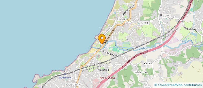 localisation de l'entreprise MONSIEUR PIERRE RESSET à BIDART