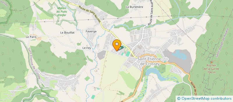 localisation de l'entreprise MONSIEUR PIERRE REUGLEWICZ  SAINT-ETIENNE-DE-CROSSEY