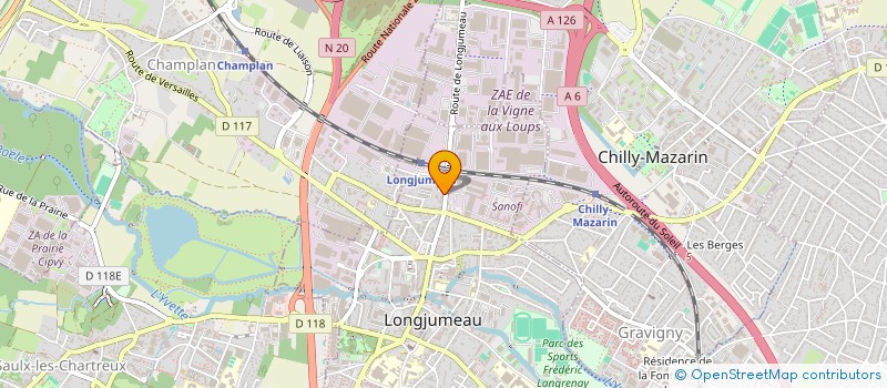 localisation de l'entreprise MONSIEUR PIERRE REUTER à LONGJUMEAU