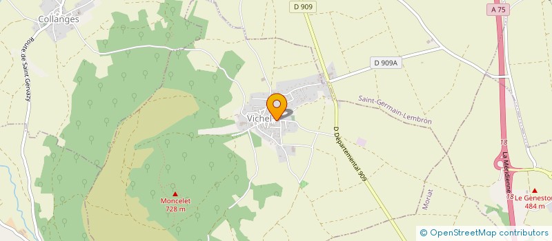 localisation de l'entreprise MONSIEUR PIERRE RIBEIRO  VICHEL