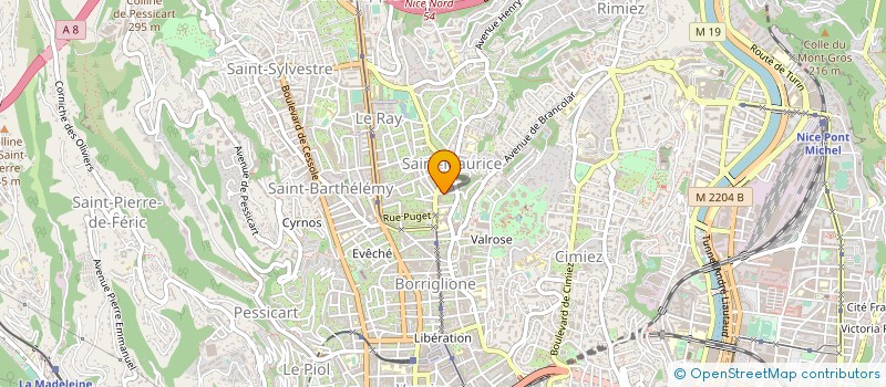 localisation de l'entreprise MONSIEUR PIERRE RICBOURG à NICE