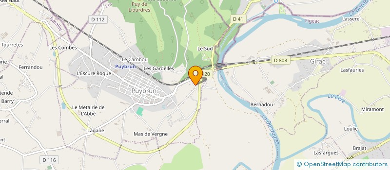 localisation de l'entreprise MONSIEUR PIERRE RICHARD  BIARS-SUR-CERE