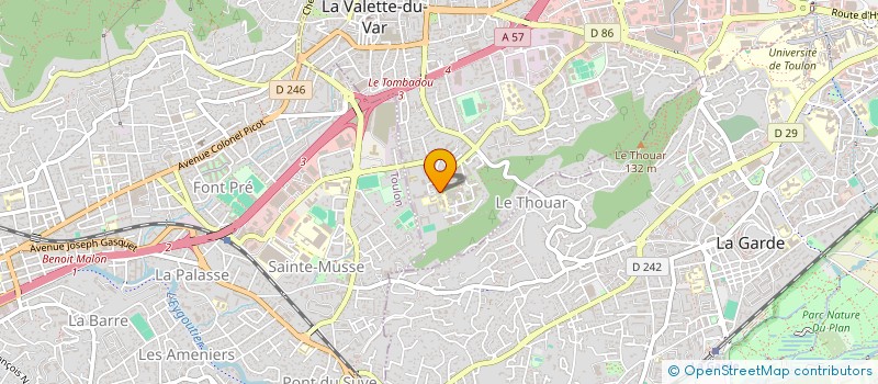 localisation de l'entreprise MONSIEUR PIERRE RICHARD à LA VALETTE-DU-VAR