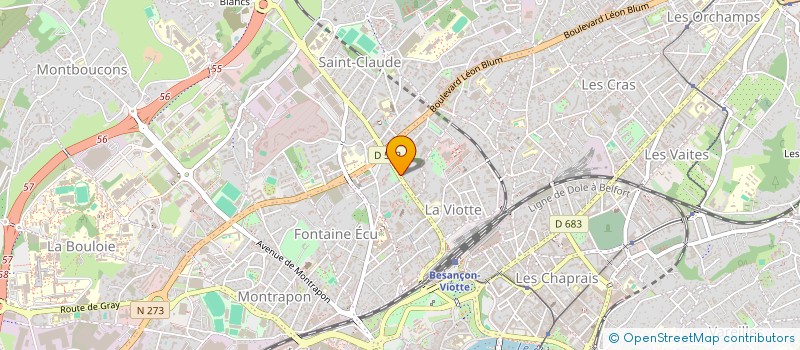 localisation de l'entreprise MONSIEUR PIERRE RICHARD-DE-VESVROTTE  BESANCON